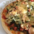 soratea's cooksnap of when they made ナスとズッキーニのマリネをのせたピザ.