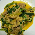 sayaglayer's cooksnap of when they made 豚肉とほうれん草の豆板醤いため.