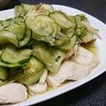 雪青苺's cooksnap of when they made つるん鶏むね肉ときゅうりのおろしポン酢♪.