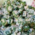 taniapa's cooksnap of when they made オクラのマヨネーズお浸し.