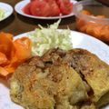 ビギナーにゃん's cooksnap of when they made うす揚げと豚小間で！とんかつ風.