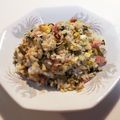 ＨｉｃｃｏＮ's cooksnap of when they made 高菜と魚ニソのマヨ醤油炒飯.