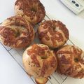 のんマリ's cooksnap of when they made 黒胡麻チーズペッパーベーグル.