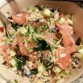 まなやす's cooksnap of when they made サーモン、マグロのばくだん丼＊.