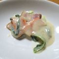 haruhinato's cooksnap of when they made チキンとほうれん草＆青梗菜のクリーム煮♪.