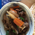 ともぱんたから's cooksnap of when they made 牛こま切れと茄子いため☆すき焼き風☆.