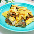 旦那は皿洗い's cooksnap of when they made ❁さんまの蒲焼缶で簡単ピカタ風❁.