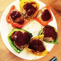 Philippo's cooksnap of when they made パプリカの肉詰め焼き.