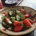 キャビィーママ's cooksnap of when they made 超簡単！レタスとトマトのサラダ.