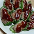 ♡りこまま♡'s cooksnap of when they made ピーマンの肉詰め.