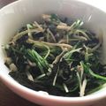 s☆rinax's cooksnap of when they made 海苔が香る、水菜とエノキのもみ海苔和え.