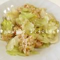 papikun's cooksnap of when they made レタスチャーハン☆簡単☆.