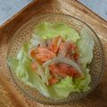桃ちゃん＊'s cooksnap of when they made *スモークサーモンの簡単マリネ*.