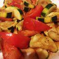 よこもす's cooksnap of when they made ズッキーニとトマトのバルサミコ炒め.