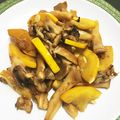 Iidaco's cooksnap of when they made 黄ズッキーニとブナピーのバターしょうゆ.