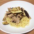 muritarou's cooksnap of when they made チキンとなすの冷製パスタ　柚子胡椒風味.