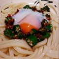 くみちょ～～'s cooksnap of when they made オクラぶっかけうどん.
