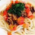 そーちゃんポテト's cooksnap of when they made 絶品！冷やし肉うどん.