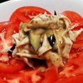 かずのにゃんこ's cooksnap of when they made ささみと茄子の中華風サラダ.