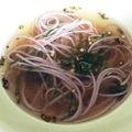 ホパ二's cooksnap of when they made 大定番。素麺と大葉のお吸い物.
