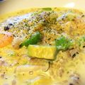 たまごぼーろ◎'s cooksnap of when they made 雑穀米で☆海老とアボカドの豆乳リゾット.