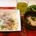 horseland's cooksnap of when they made オッサンの餡かけ肉うどん.
