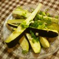やっちーさん's cooksnap of when they made 今が旬♪簡単すぎ！水なすのお刺身　サラダ.