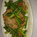 ばななちゃん538's cooksnap of when they made ☆簡単中華豚肉とニンニクの茎炒め☆.