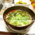 ミナいちご's cooksnap of when they made ふやかし過ぎてシリーズ…ワカメみそ汁.