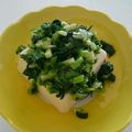 ♡えるも♡'s cooksnap of when they made 胡瓜とモロヘイヤの塩胡麻豆腐.