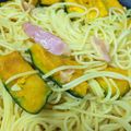 rikamam405's cooksnap of when they made 簡単！カボチャとベーコンとしめじのパスタ.