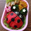 minch＊＊'s cooksnap of when they made てんとう虫☆キャラ弁.
