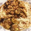 ｶｯｼｨｰ's cooksnap of when they made ナスと肉味噌のピリ辛素麺.