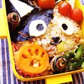 とこきち's cooksnap of when they made キャラ弁に！ストローで簡単！可愛い猫の手.