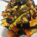 うららラベンダァ's cooksnap of when they made カボチャ と ナス の 肉そぼろ炒め.