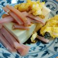 a_ya_mi's cooksnap of when they made 卵＆ハムのせ豆腐.