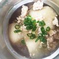 ふさふさ猫's cooksnap of when they made かぶのそぼろスープ.