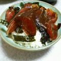 にっこり家族's cooksnap of when they made １：１で♪マグロのづけ.