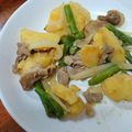 sweetroll6's cooksnap of when they made ココナッツオイルで作る豚肉インゲン炒め.