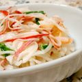 mmameco's cooksnap of when they made 大根とキュウリとカニ缶のサラダ.