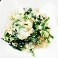 ＫawausosO's cooksnap of when they made 簡単☆ほうれん草とこんにゃくの白和え.