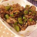 イタグレNinaまま's cooksnap of when they made 豚肉・インゲン・舞茸のにんにくバター炒め.