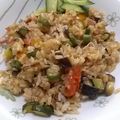 ぁぼかど's cooksnap of when they made ガーリック醤油の夏野菜炒飯.