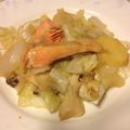 cheesedog's cooksnap of when they made 秋鮭　キャベツ　きのこ　みそ　塩麹蒸し.