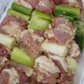 amgmkg's cooksnap of when they made 豚トロ風串焼きバーベキュー.