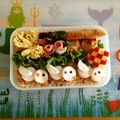 komutatata's cooksnap of when they made キャラ弁に☆超簡単！幸せの白いコトリさん.
