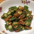 いつも眠い千's cooksnap of when they made おくらとたたき梅の小鉢。.