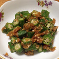 いつも眠い千's cooksnap of when they made おくらとたたき梅の小鉢。.