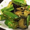 みゆるんるん's cooksnap of when they made ご飯に合う！茄子とオクラのカレー炒め.