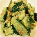 misakata's cooksnap of when they made たたききゅうりのごまみそ和え.